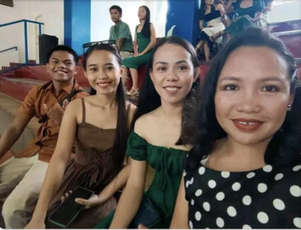 Mae Mae and friends dressed up at an event